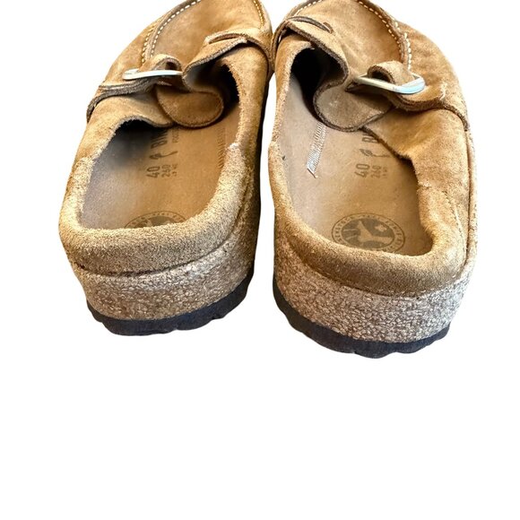 Birkenstock Buckley Tan Slip-On Backless Shoes Closed Toe Size 40 9 Women's - Picture 11 of 15